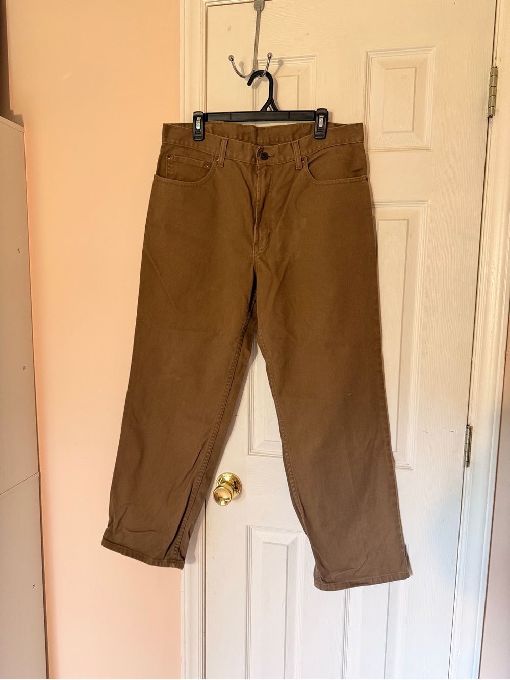 Vintage 90s L.L. Bean Brown Denim Pants 38x30